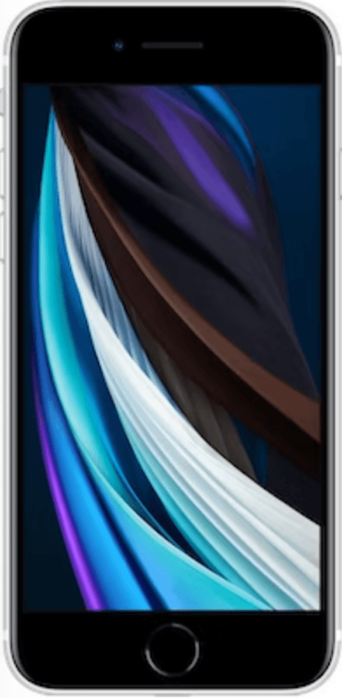 The Apple iPhone SE (2020) in White combines the beloved design of the iPhone 8 with the powerful performance of the A13 Bionic chip.
