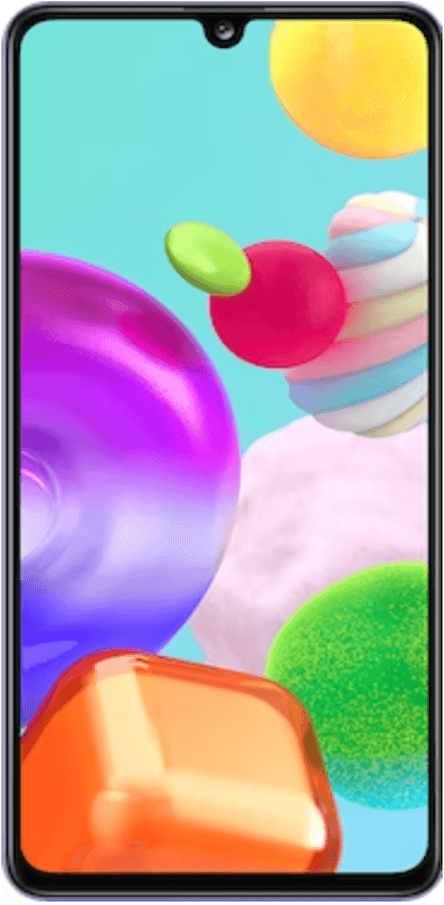 The Samsung Galaxy A41 (64GB Blue): A stylish mid-range smartphone with a vibrant Super AMOLED display, versatile camera system, and sleek design.