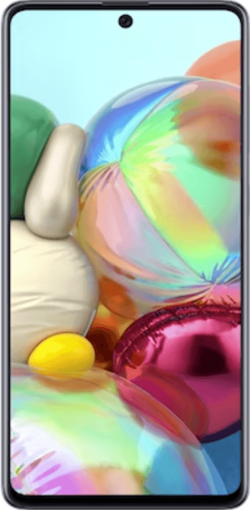 The Samsung Galaxy A71 (128GB Silver): A stylish mid-range smartphone with a stunning display, versatile camera, and solid performance.