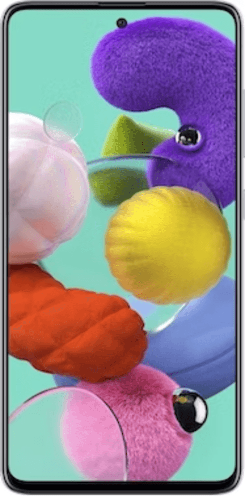 The Samsung Galaxy A51 Dual SIM (128GB): Stylish design, vibrant Super AMOLED display, and a versatile quad-camera system for an enhanced mobile experience.