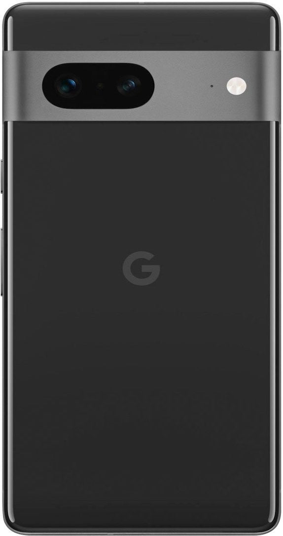 Discover the sleek design and advanced features of the Google Pixel 7a 128GB Charcoal smartphone from the back. Unmatched style, innovation in every detail.
