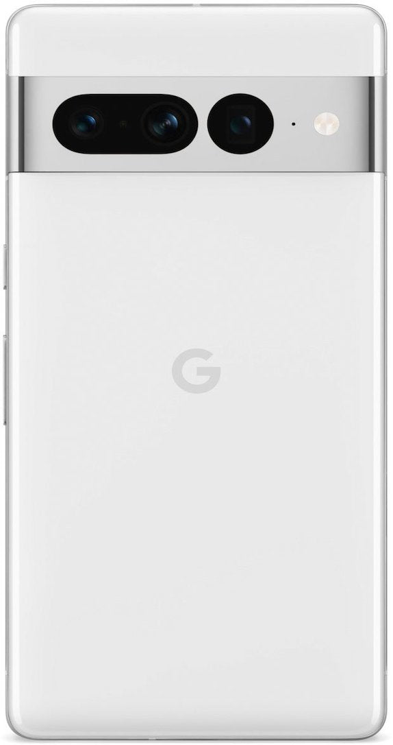 Experience elegance from every angle with the Google Pixel 7a 128GB Snow smartphone. Unrivaled design and powerful features showcased from the back view.