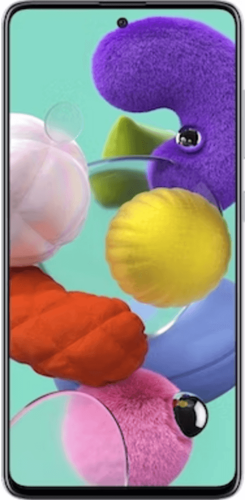  The Samsung Galaxy A51 Dual SIM (128GB): Stylish design, vibrant Super AMOLED display, and a versatile quad-camera system for an enhanced mobile experience.