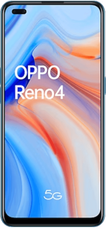 The Oppo Reno 4 5G (128GB Blue): A stylish mid-range smartphone with a vibrant AMOLED display, versatile camera system, and smooth performance.