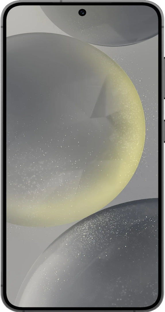 Sleek Onyx Black Galaxy S24: Edge-to-edge AMOLED display, near-invisible bezels, & subtle aluminum frame. Samsung's best.