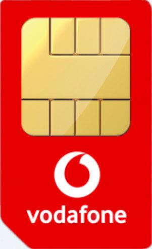 Vodafone 4G Sim Card: 6GB data, unlimited minutes, unlimited text.