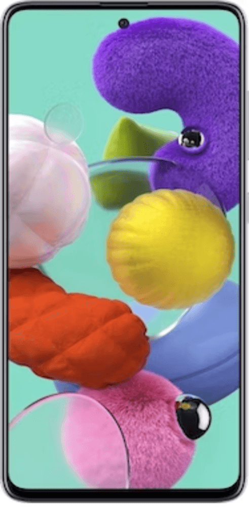  The Samsung Galaxy A51 Dual SIM (128GB): Stylish design, vibrant Super AMOLED display, and a versatile quad-camera system for an enhanced mobile experience.